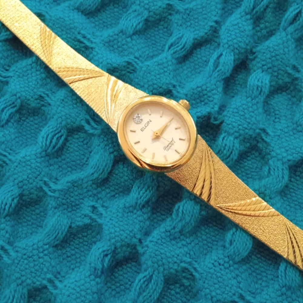 Elgin Vintage ladies diamond watch
